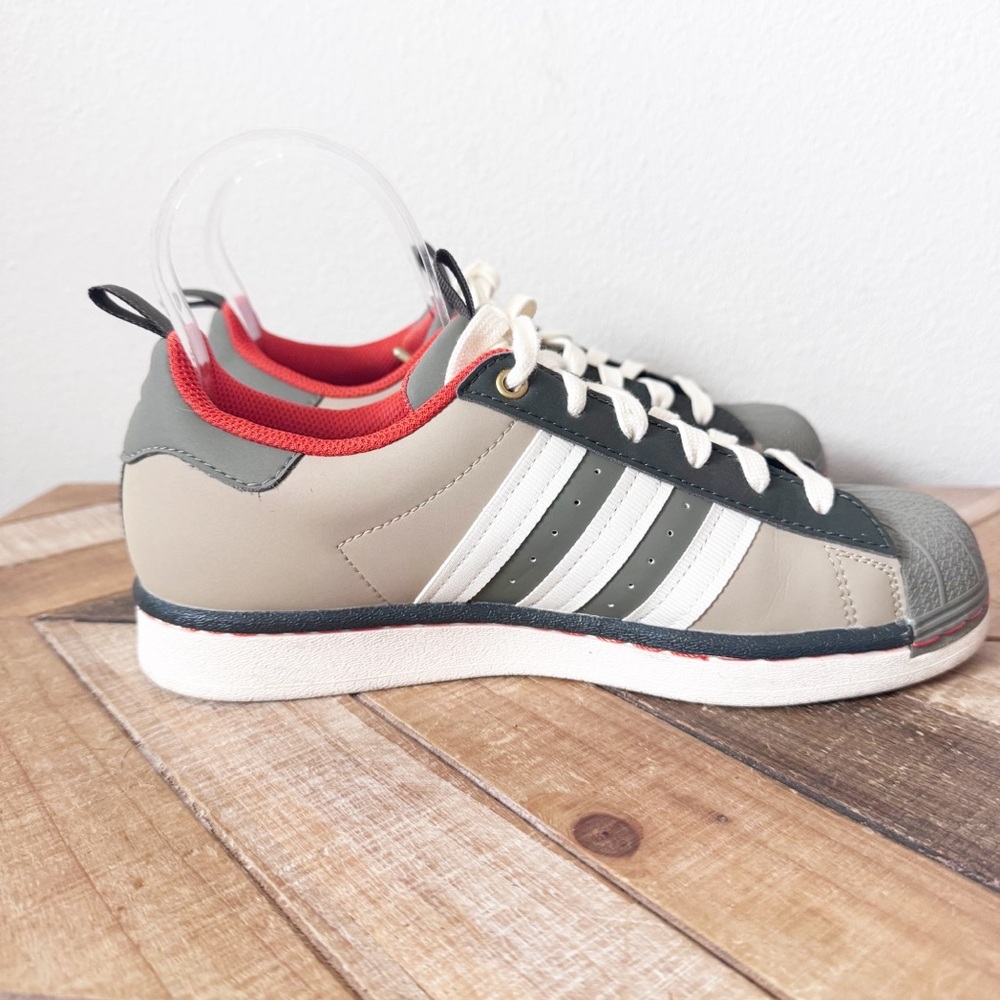 adidas Superstar Rattan Cream Sneakers - Picture 5 of 13